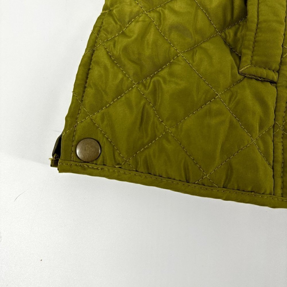* J. Jill Green Quilted Vest Women’s Size Small Lightweight Fall Layering Piece - Picture 6 of 9